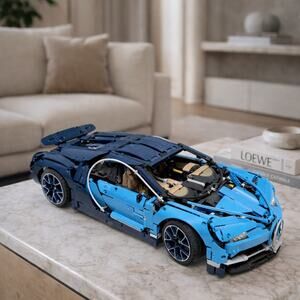 🏎️ LEGO Technic Bugatti Chiron Supercar Model | Blue Built Display Car